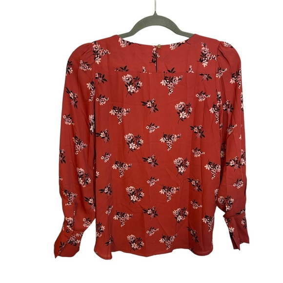 Loft Puff Sleeve Floral Blouse - Picture 2 of 5